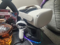 Meta quest 2 vr headset with stand