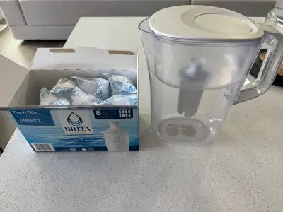 Brita water pitcher and 7 filters, View more