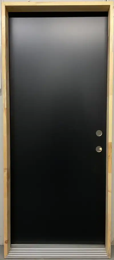 1455PSM Porte d’acier 34″G Noire Uni, View more