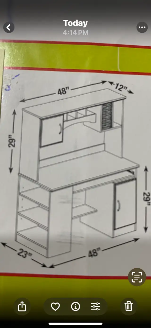 Workstation with Hutch in Desks in Saskatoon - Image 4