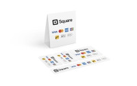 Square Credit Card Reader Business Decals/Logos - Sales Promotio