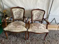 Antique arm chairs, matching pair