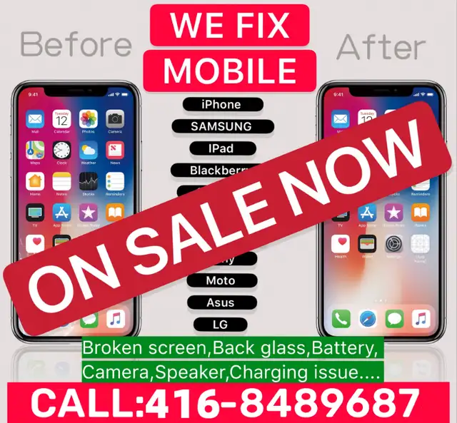 ⭐BEST DEAL REPAIR⭐iPhone Samsung iPad Watch broken screen+more in Cell Phone Services in Mississauga / Peel Region - Image 2