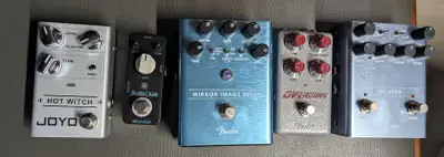 Pedals (Fender, Joyo, Mooer), View more