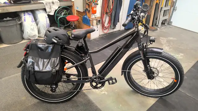 Universal Motorcycle- Bicycle Saddle Bags , Waterproof Canvas in eBike in Oshawa / Durham Region - Image 2