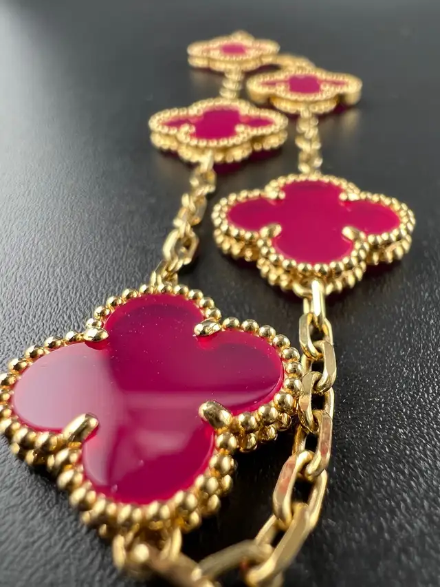 Van Cleef Bracelet 1:1 Motif Pink Porcelain63235093634177122