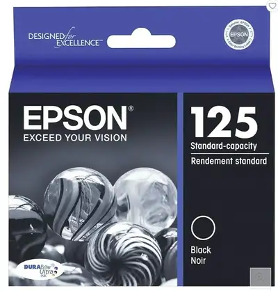 New Epson 125 Cartridges (color and black ink), View more