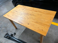 Table, solid wood 29*53.5*29.5 all in inches