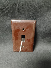 Brown Plain Light Switch Cover