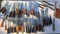 Various good quality used professional kitchen knives