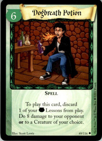 HARRY POTTER TCG 2001 SPELL CARD - DOGBREATH POTION 49/116 NM/MT