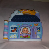 Fisher Price Little People BABY'S DAY STORY BOOK & Toy Figure
