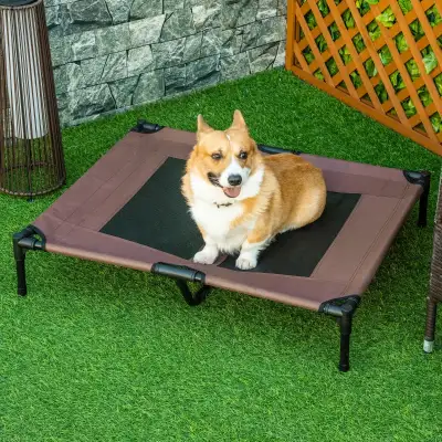 Elevated Pet Bed Portable Raised Cot with Non-Slip Feet., View more