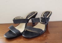 NEW Anne Klein iFlex Sandals, Black, 7.5