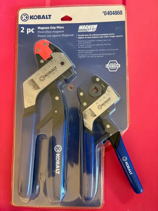 Kobalt 2pc Magnum Grip Pliers Set in Hand Tools in Mississauga / Peel Region - Image 3