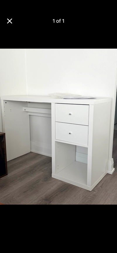 Ikea kallax white desk, View more