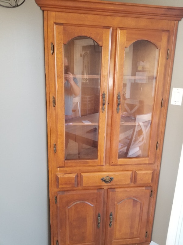 Corner plus hall tree homemade. Hutches & Display