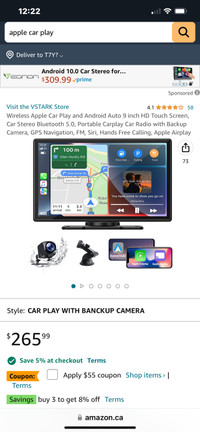 Car Play With Back Up Camera