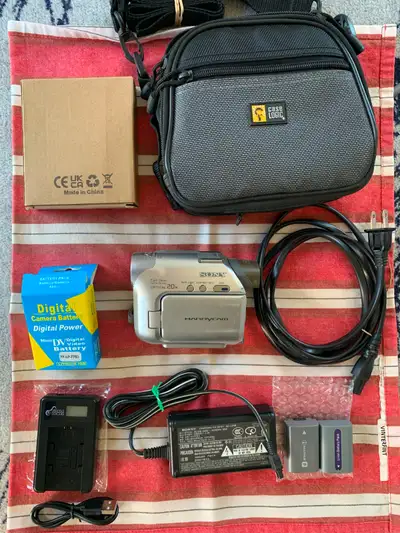 Sony DCR-HC17E PAL MiniDV Camcorder Bundle - 20x Optical Zoom, View more