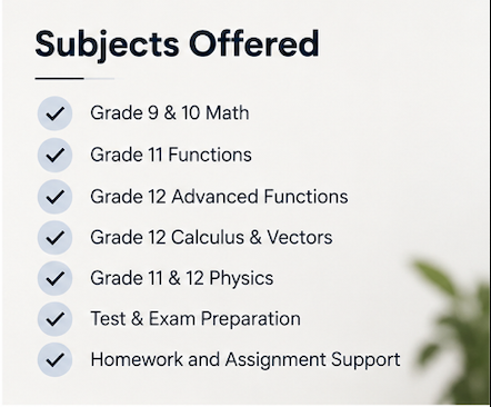 Math & Physics Tutor | Grades 9–12 | Engineering Graduate582383897758279681