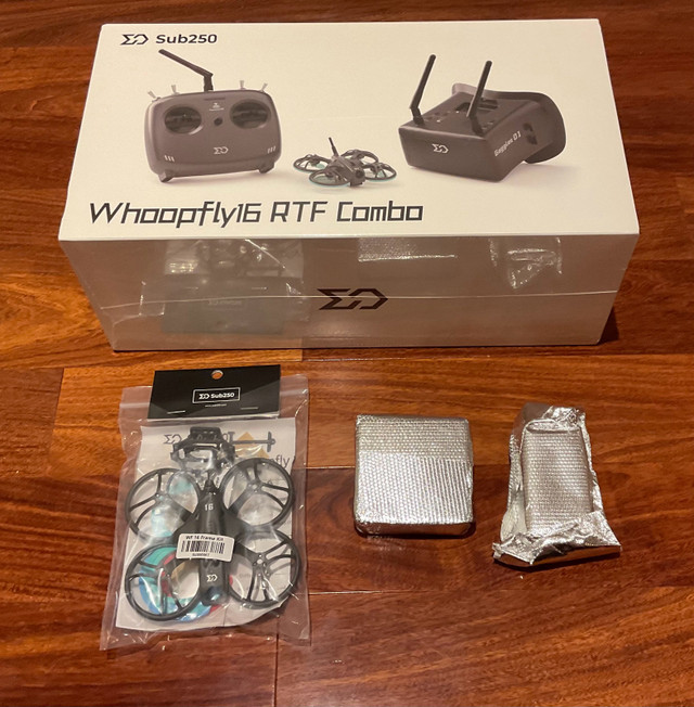 Sub250 Whoopfly16 FPV Drone Combo + Extras - FACTORY SEALED in General Electronics in Mississauga / Peel Region
