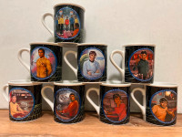 Star Trek coffee mugs (complete set of 8)