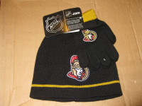 Boys Ottawa Senators Hat and Gloves Set