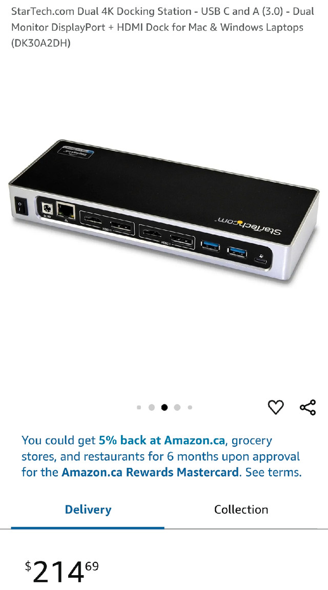 Dual 4K USB-C Docking Station - in Laptop Accessories in Edmonton - Image 3