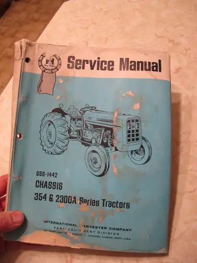 IHC 354 & 2300A  Series Tractors Service Manual, View more