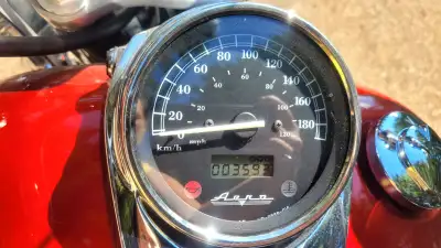 2008 Honda Shadow Aero VT750 Aug. 2015, I bought it with 3,256 kms July 2024, I am only at 3,593 kms...