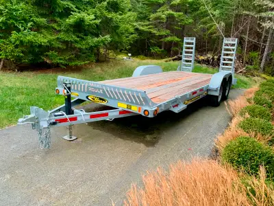 Brand New Maxi-Roule Trailer, Double Axle, Electric Brakes. Used once only 100KM. I need a bigger tr...