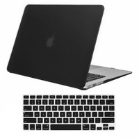 Mac book pro 13.3" black hard case with keyboard protector new