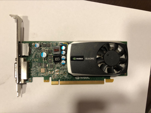 HP NVIDIA QUADRO 600  PCIe Video Graphics Card in System Components in Bedford