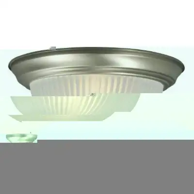 Hampton Bay 2-Light Pewter Flushmount Ceiling Light with Frosted, View more