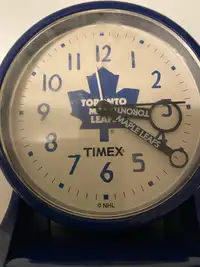 Maple Leafs NHL Table Clock, Vintage, 