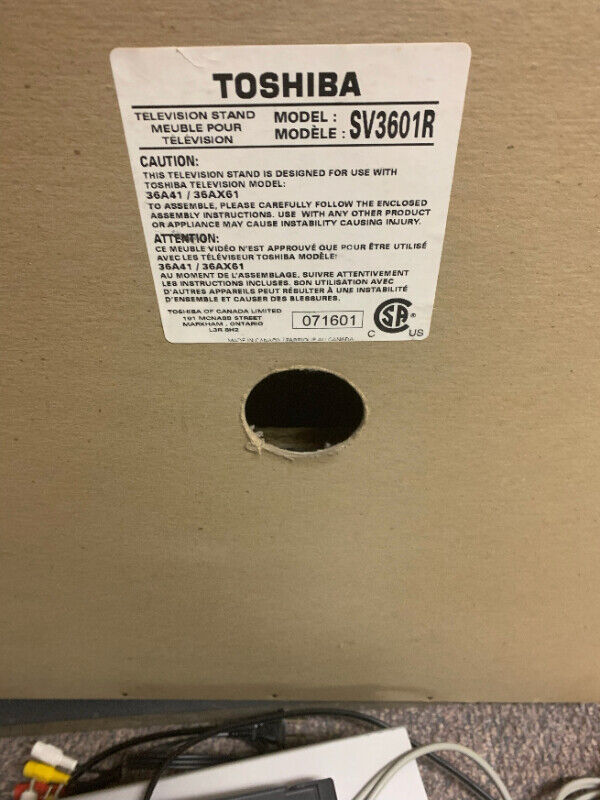 Toshiba GREY Television Swivel TV Stand SV3601R Smoked Glass Drs