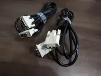 DVI to DVI Computer Monitor Cables (selling 2 cables)