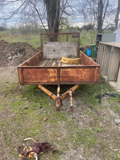 This is a 6' x 10' utility trailer equipped with a ramp, ready to haul your equipment or supplies. T...