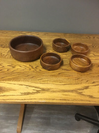 Teak salad bowl