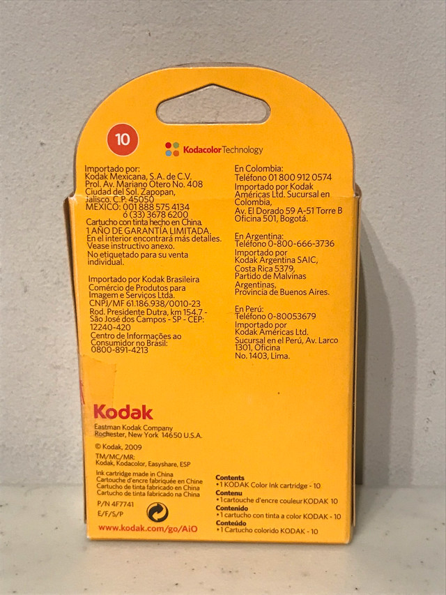 Kodak 10 Colour Ink Printer Cartridge NEW in Printers, Scanners & Fax in Ottawa - Image 3