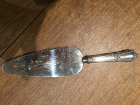Cake server with sterling silver handle