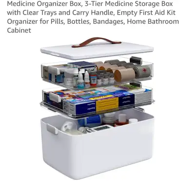 3-Tier Medicine Storage Box, View more
