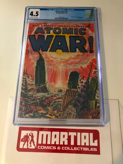 Atomic War! #1 comic 1952 GOLDEN AGE CGC 4.5 $1295 OBO, View more