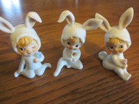 Trio Sugar Bunny Snow Babies