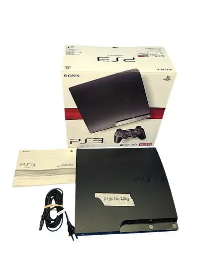 Playstation 3 Slim with 120 GB & Power Cable + BOX, View more