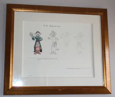 Disneyland Hotel Dopey and Sneezy Model Sheet, View more