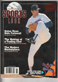 Collector's Sports Look Price guide with Nolan Ryan on cover