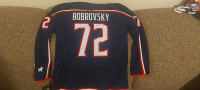 Authentic Embroidered Bobrovsky Blue Jackets jerseyNew w/ tags