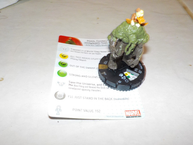 Marvel Heroclix Man thing and Howard the Duck Miniature Figure in Toys & Games in Oshawa / Durham Region