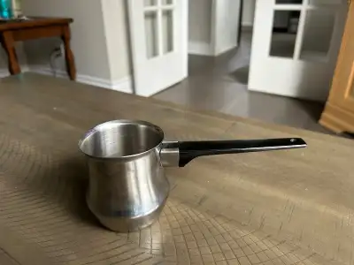 Vintage Milk Frother Pitcher with Black Handle (Brampton), View more
